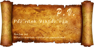Péntek Viktória névjegykártya