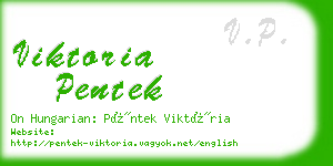 viktoria pentek business card